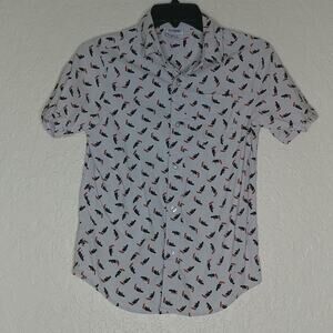 Hybrid Apparel Bird Print Shirt Size M (kid)